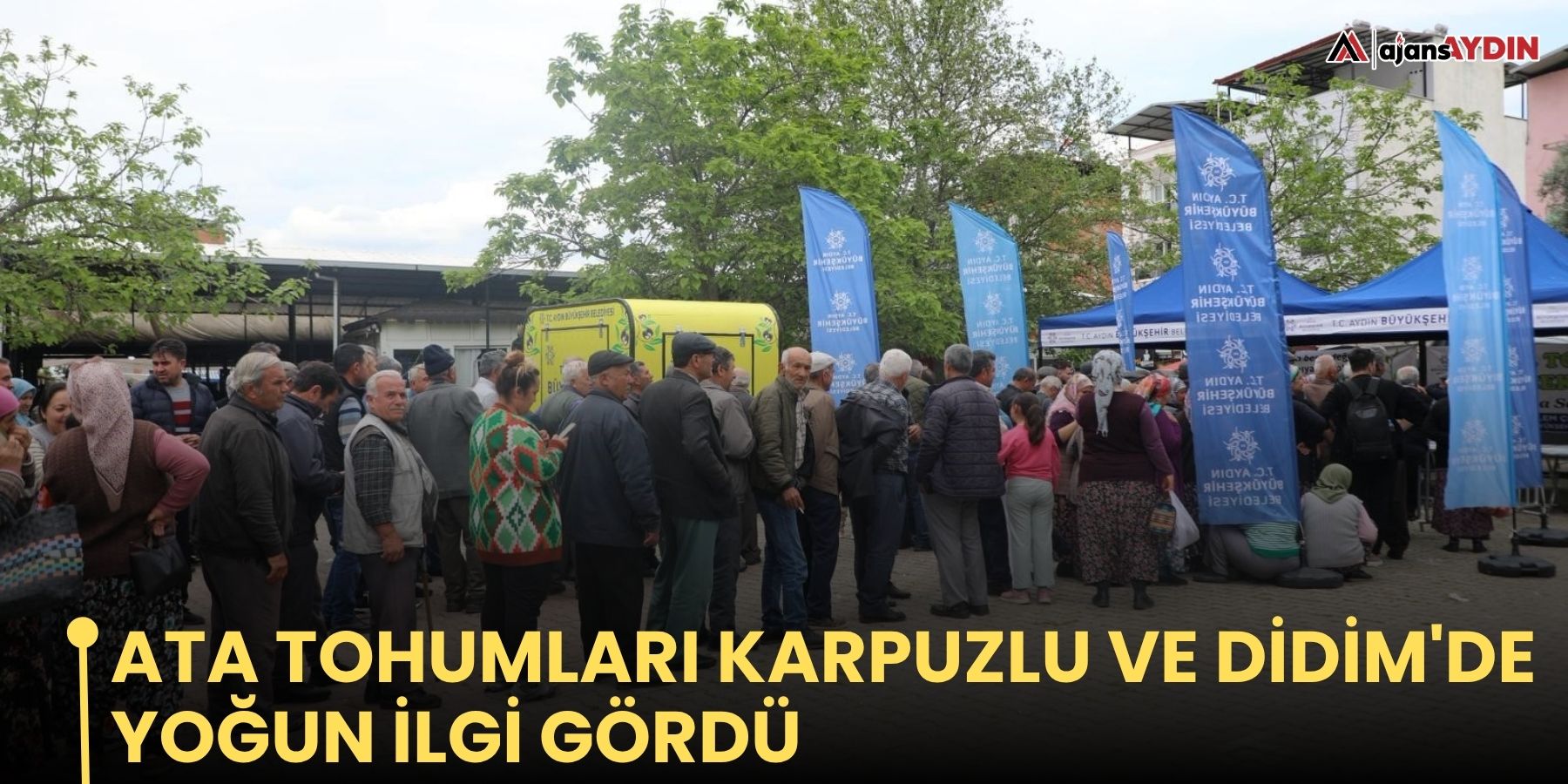 Ata tohumları Karpuzlu ve Didim'de yoğun ilgi gördü