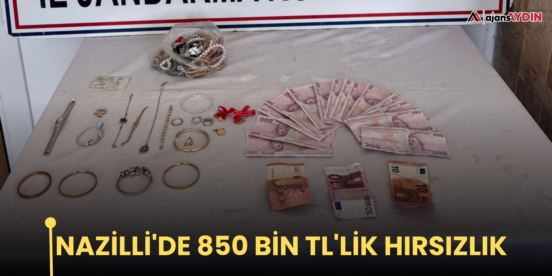 Nazilli'de 850 bin TL'lik hırsızlık