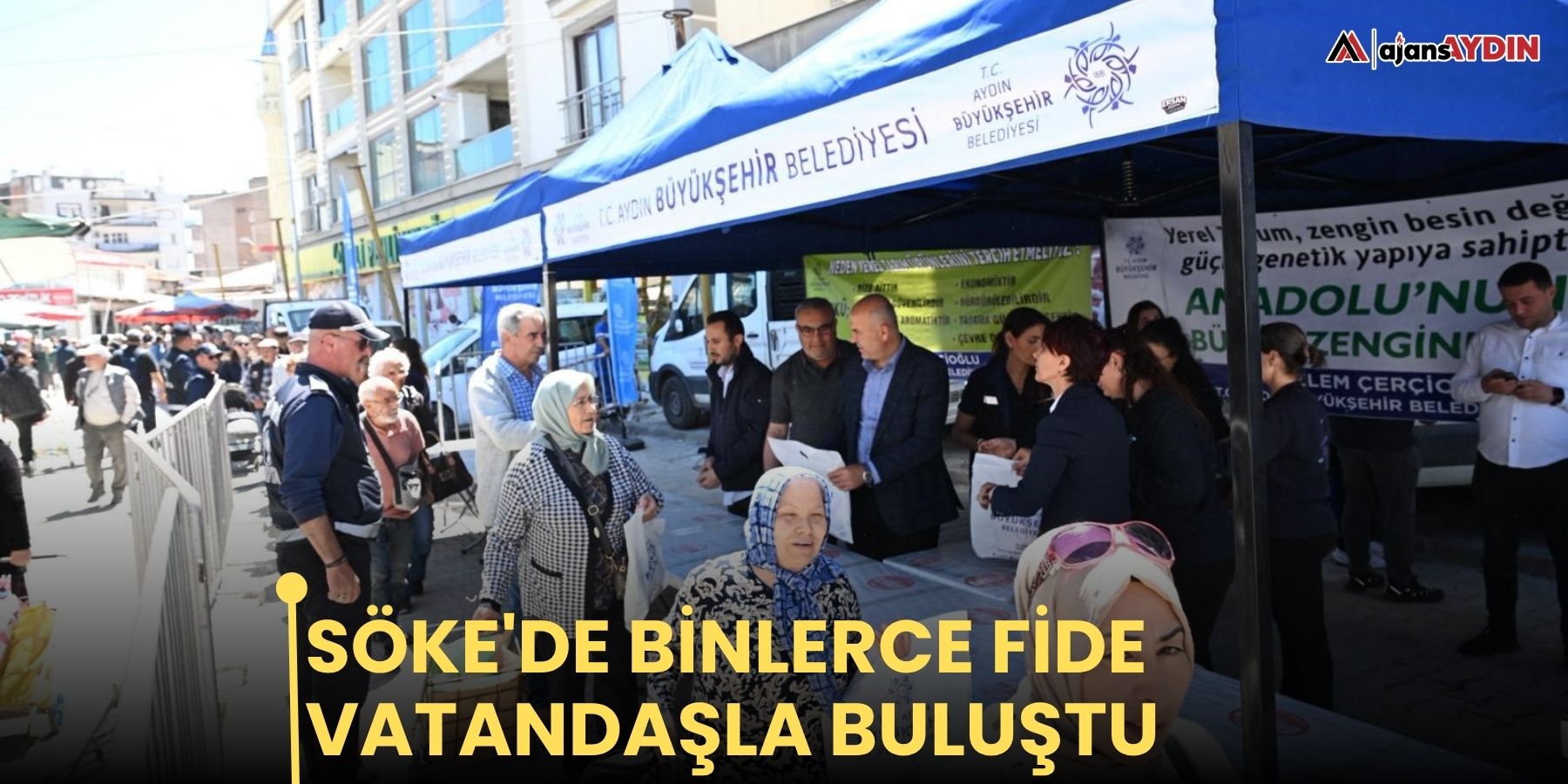 Söke'de binlerce fide vatandaşla buluştu