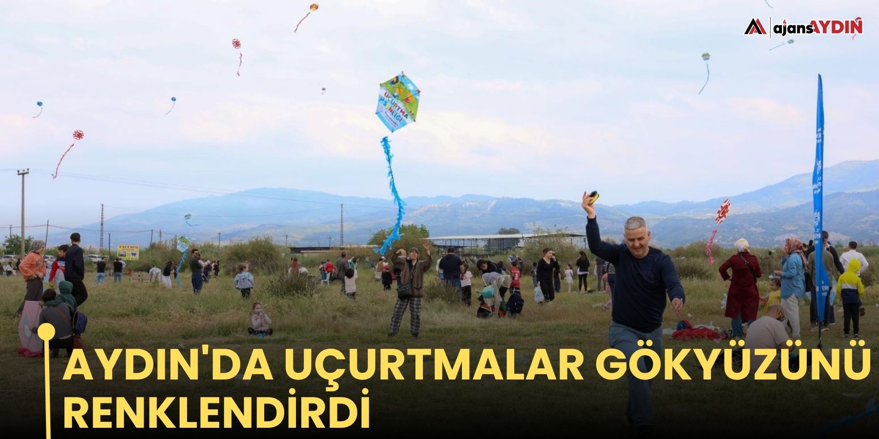 Aydın'da uçurtmalar gökyüzünü renklendirdi