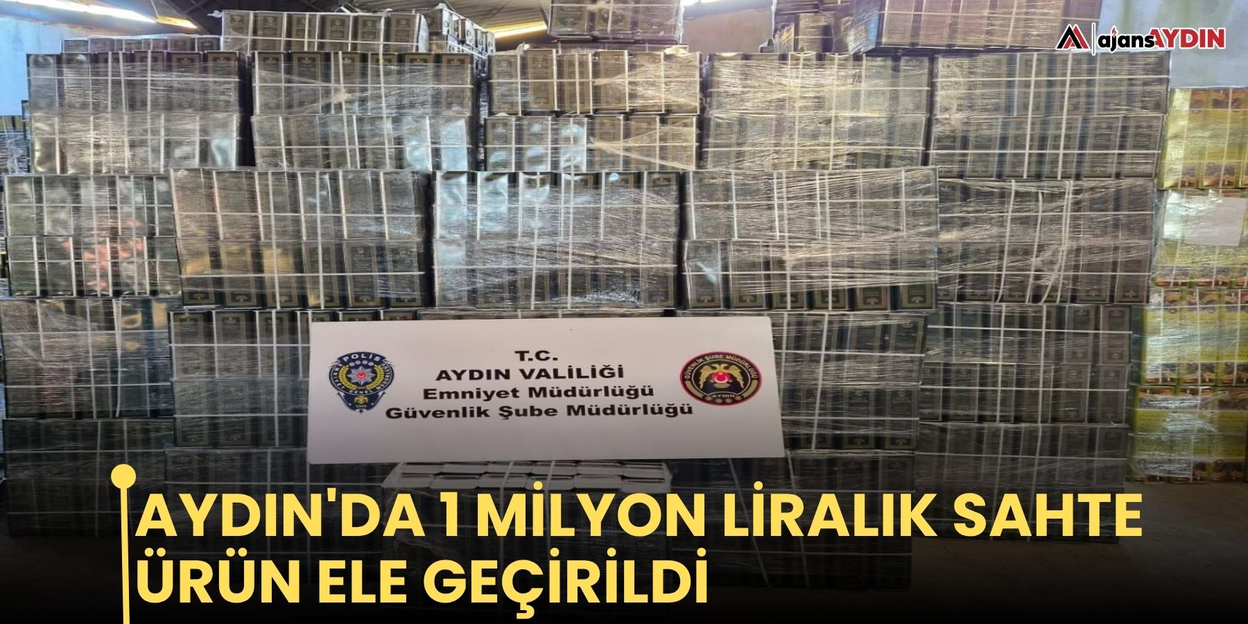 Aydın'da 1 milyon liralık sahte ürün ele geçirildi