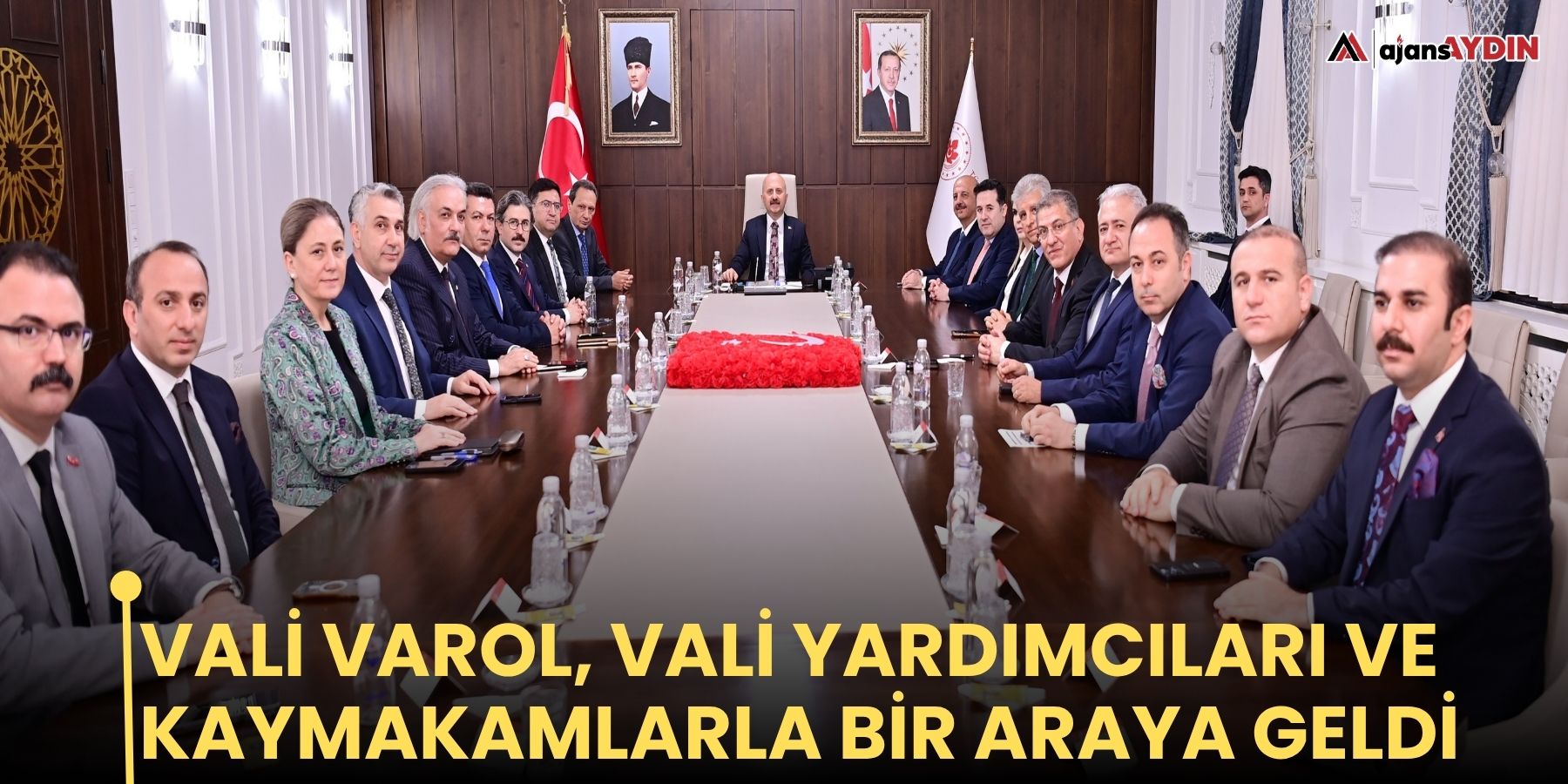 Vali Varol, vali yardımcıları ve kaymakamlarla bir araya geldi