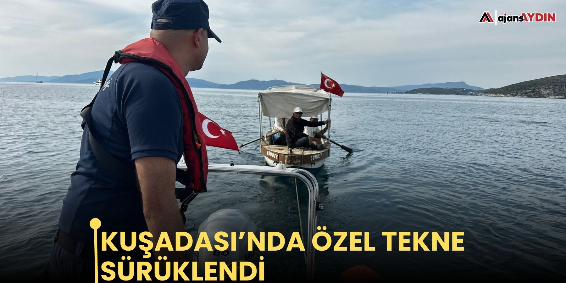 Kuşadası’nda özel tekne sürüklendi