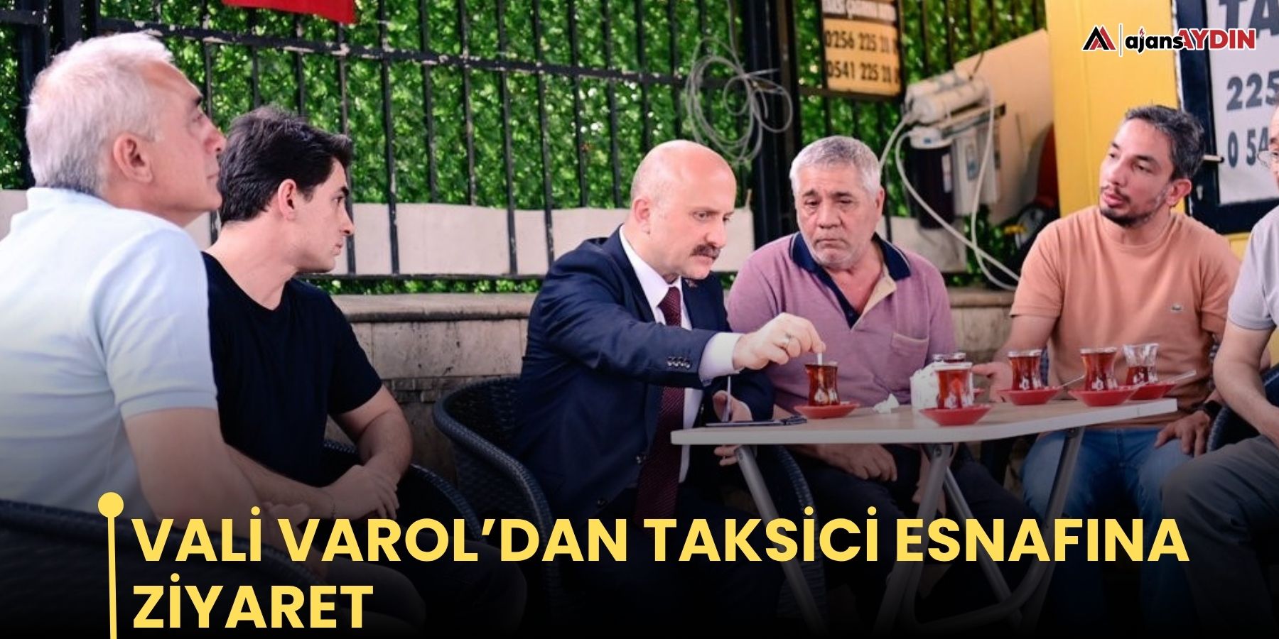 Vali Varol’dan taksici esnafına ziyaret