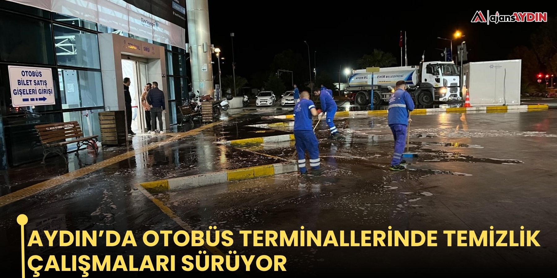 Aydın’da otobüs terminallerinde temizlik çalışmaları sürüyor