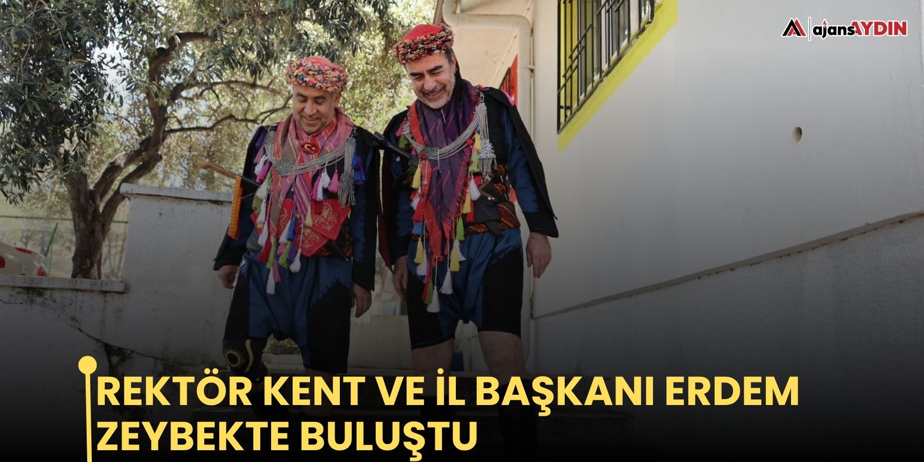 Rektör Kent ve İl Başkanı Erdem zeybekte buluştu