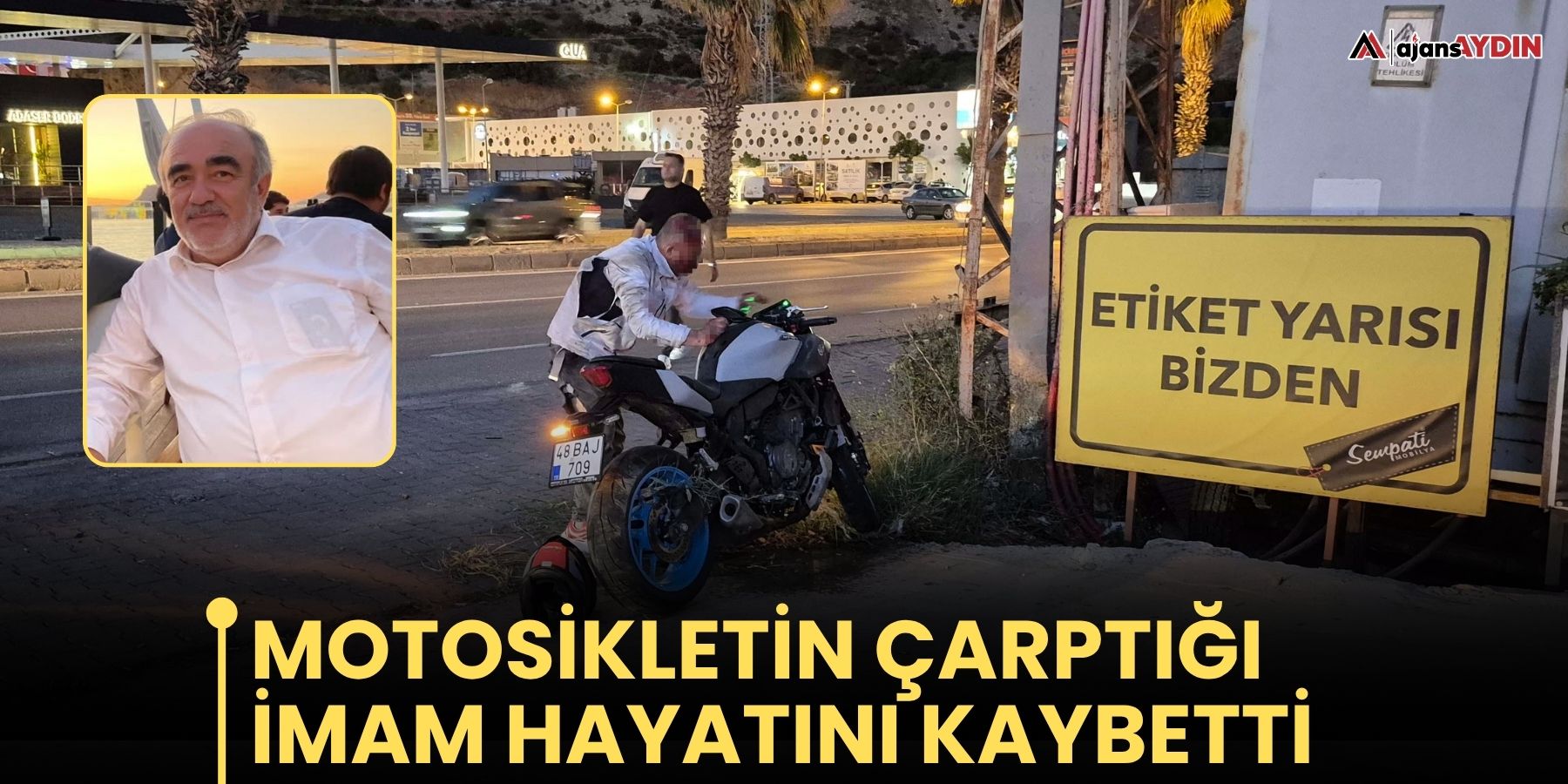 Motosikletin çarptığı imam hayatını kaybetti