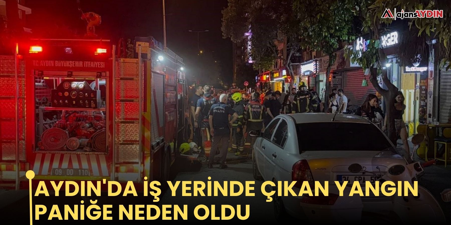 Aydın'da iş yerinde çıkan yangın paniğe neden oldu