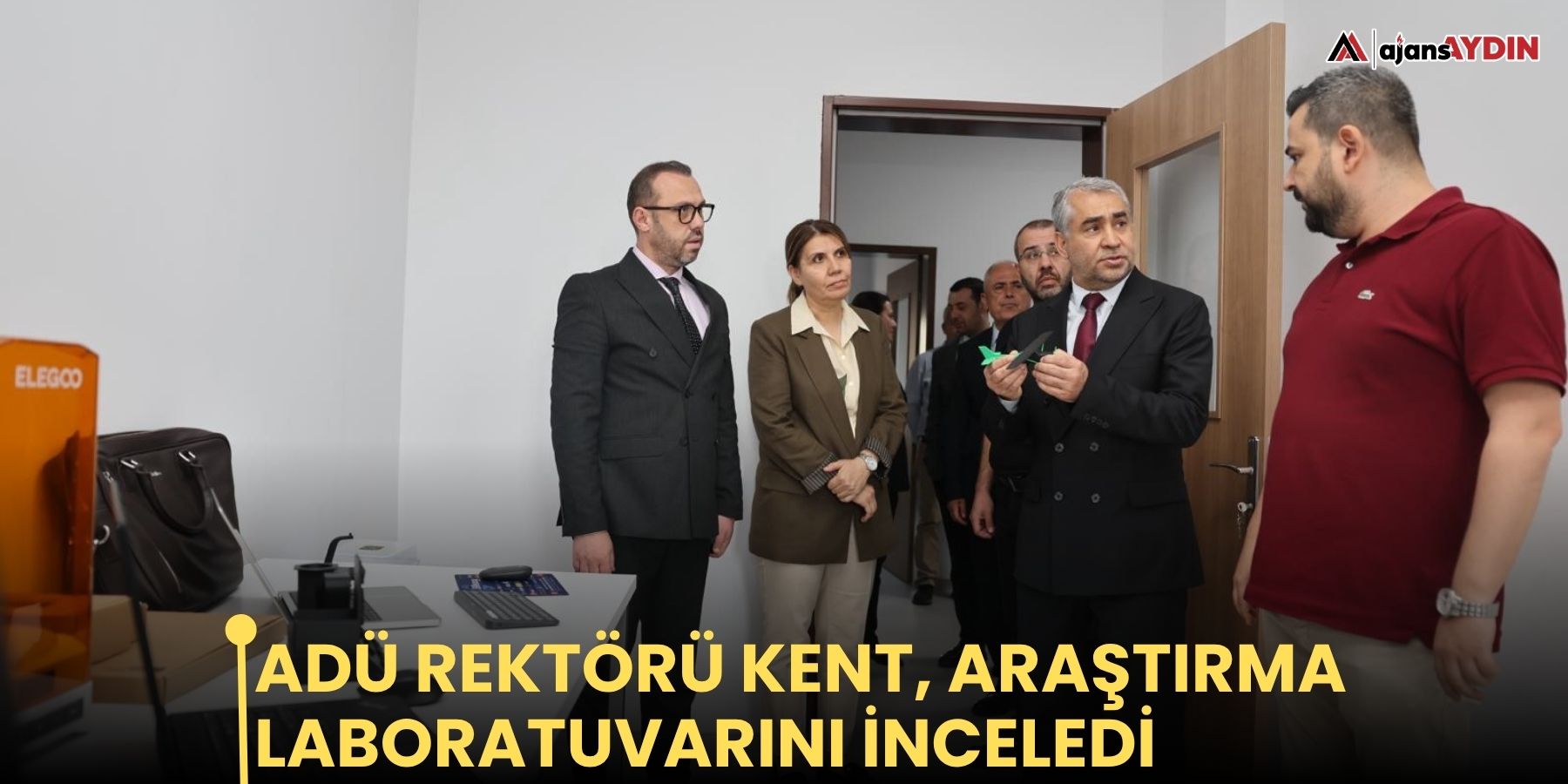 ADÜ Rektörü Kent, araştırma laboratuvarını inceledi