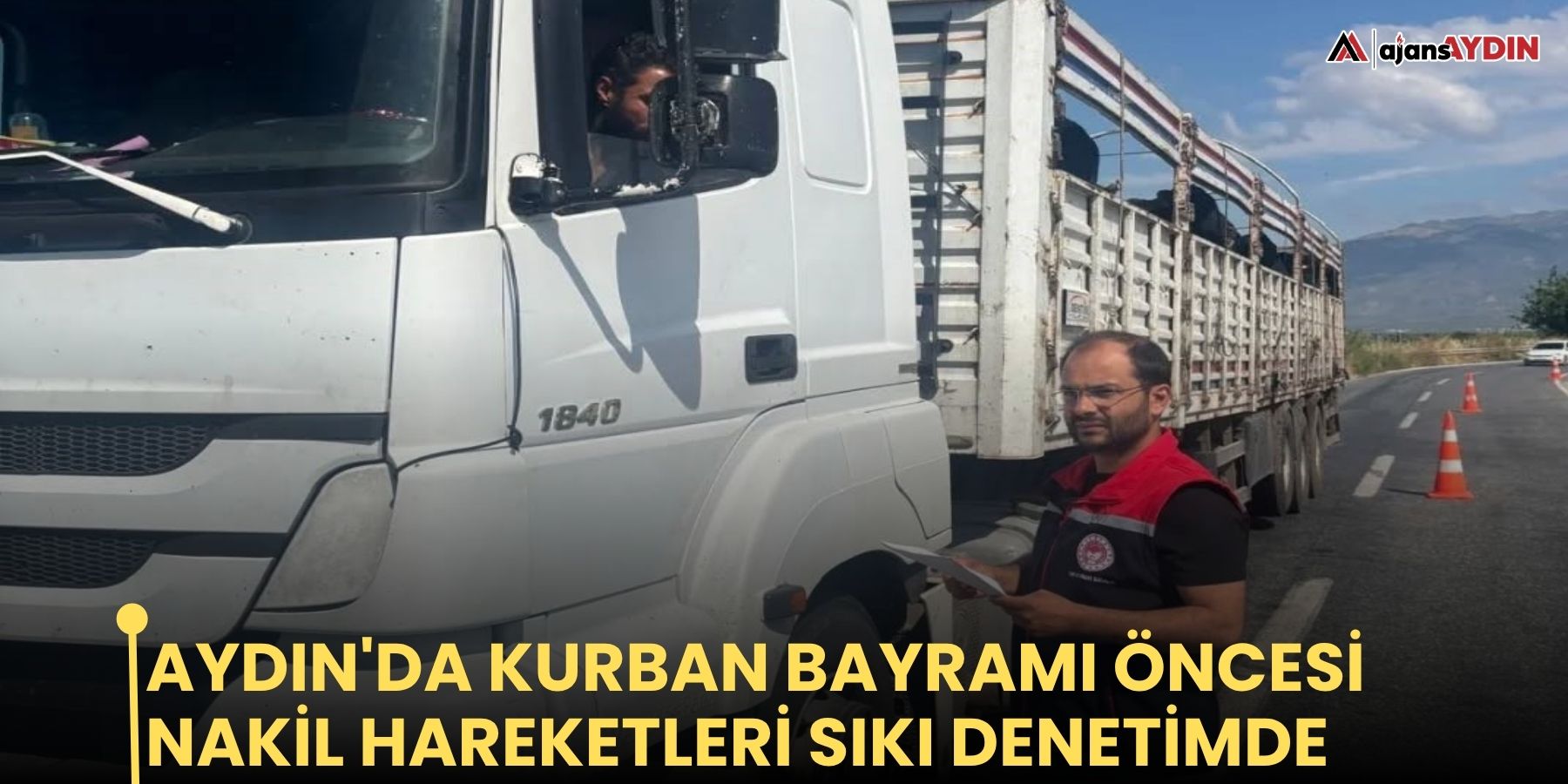 Aydın'da Kurban Bayramı öncesi nakil hareketleri sıkı denetimde