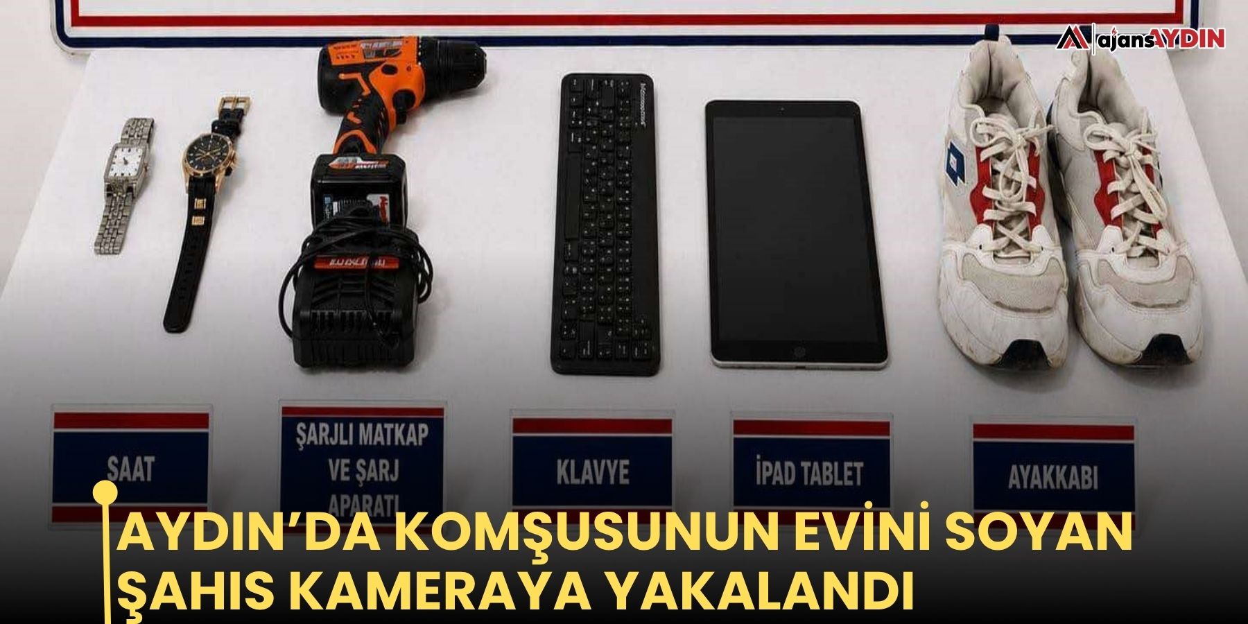 Aydın’da komşusunun evini soyan şahıs kameraya yakalandı