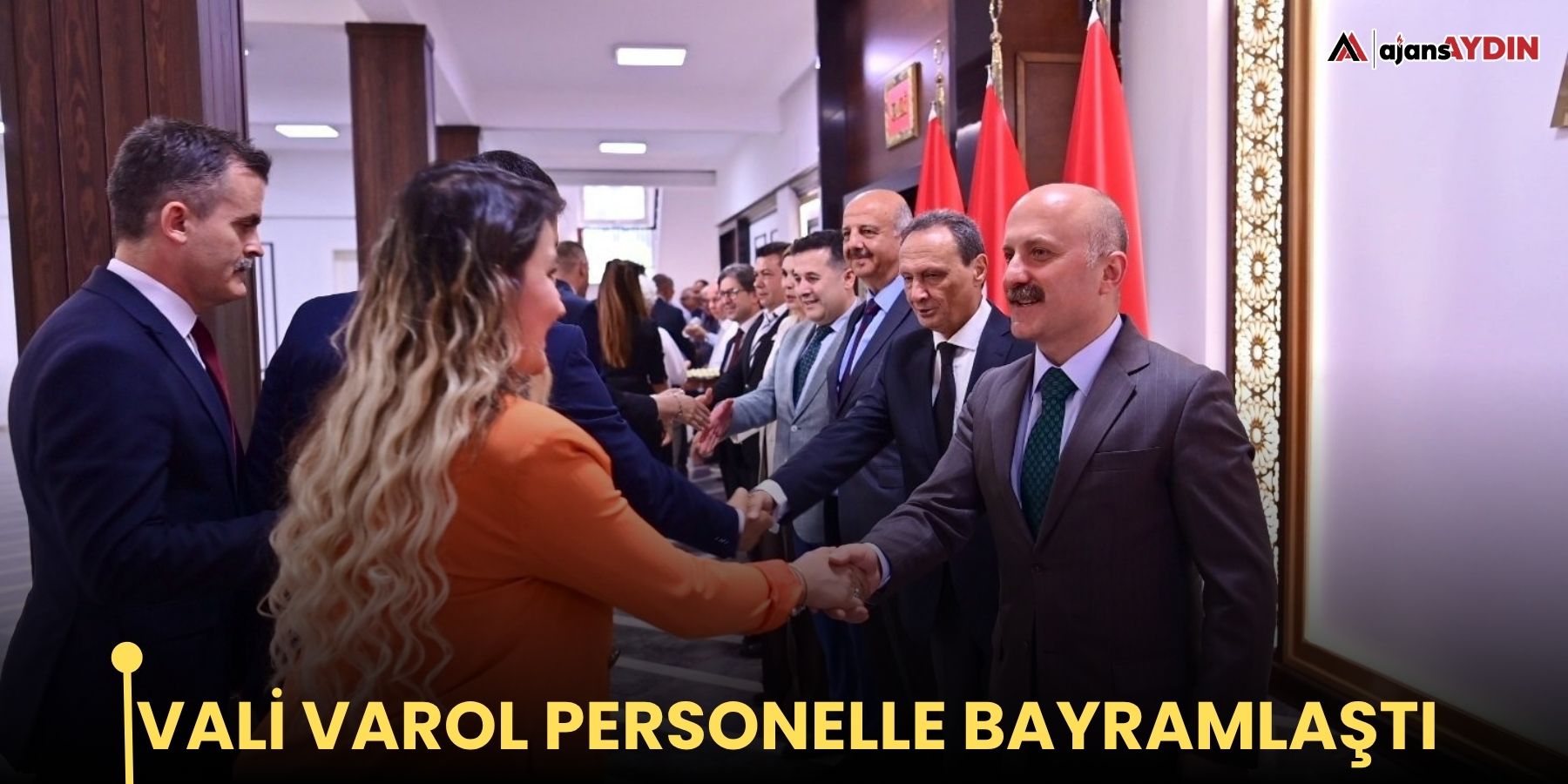 Vali Varol personelle bayramlaştı