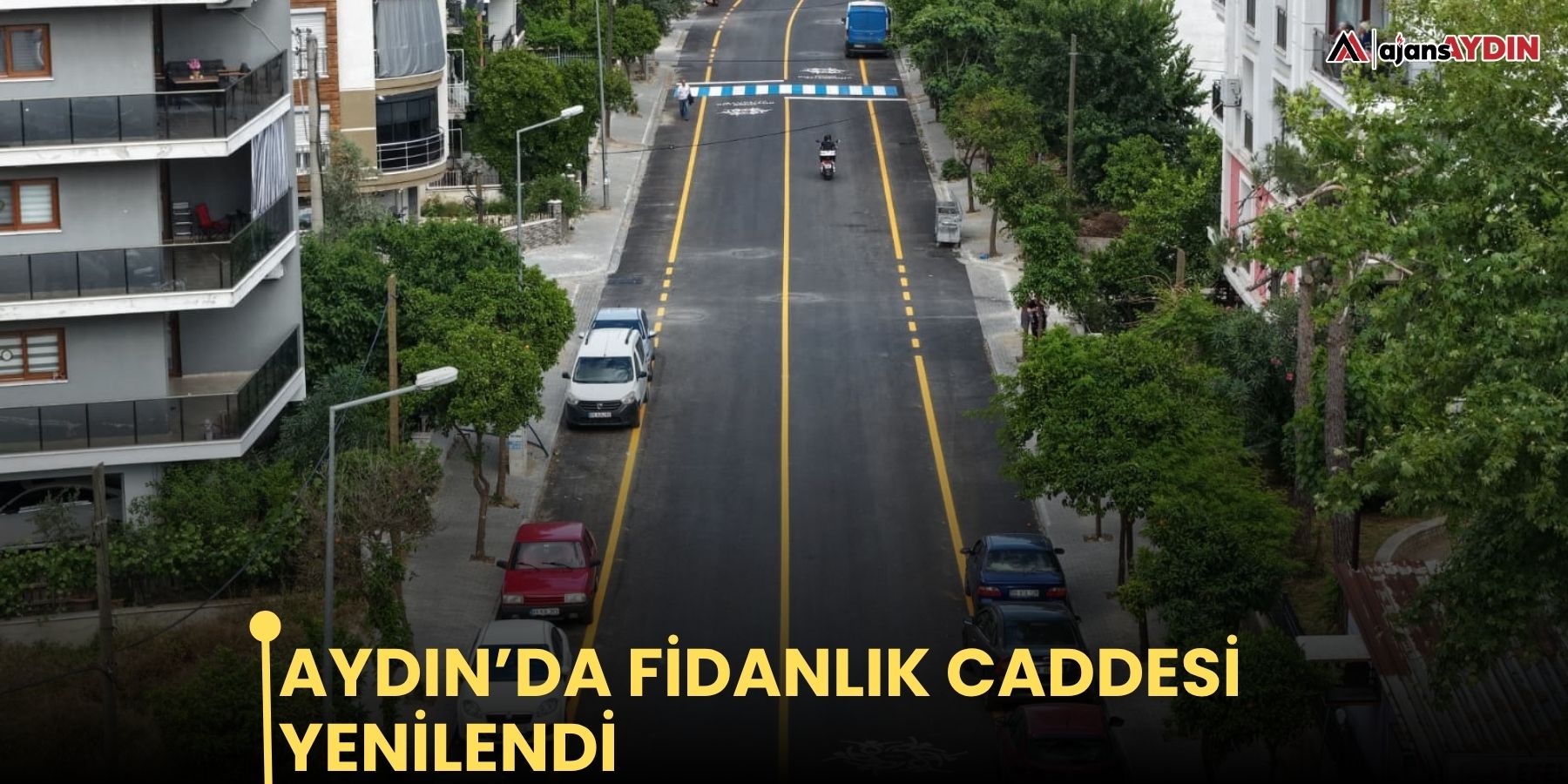 Aydın’da Fidanlık Caddesi yenilendi