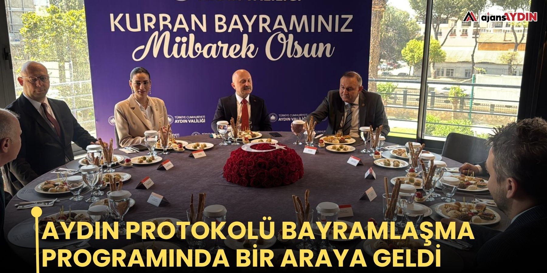 Aydın protokolü bayramlaşma programında bir araya geldi