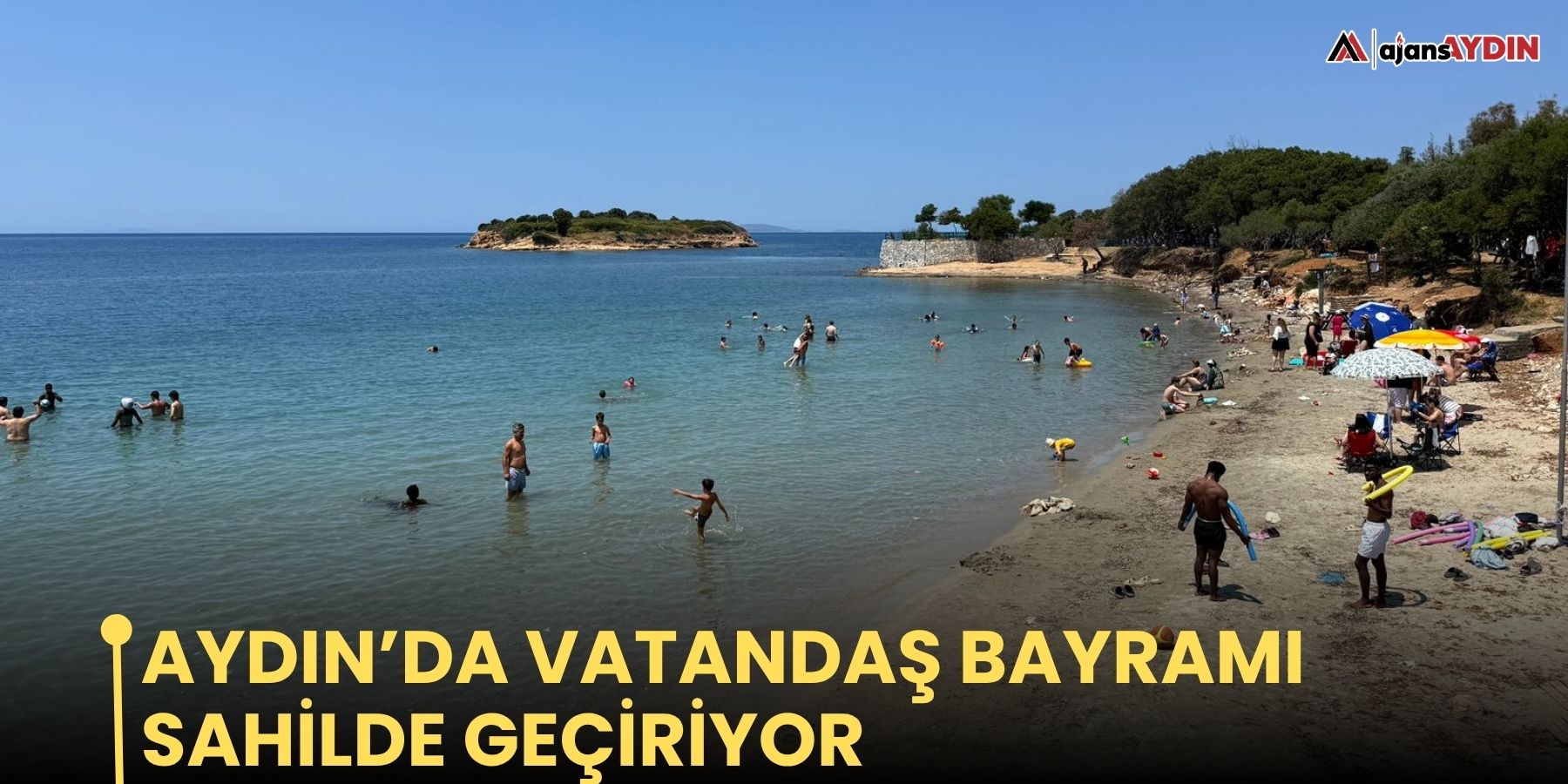 Aydın’da vatandaş bayramı sahilde geçiriyor