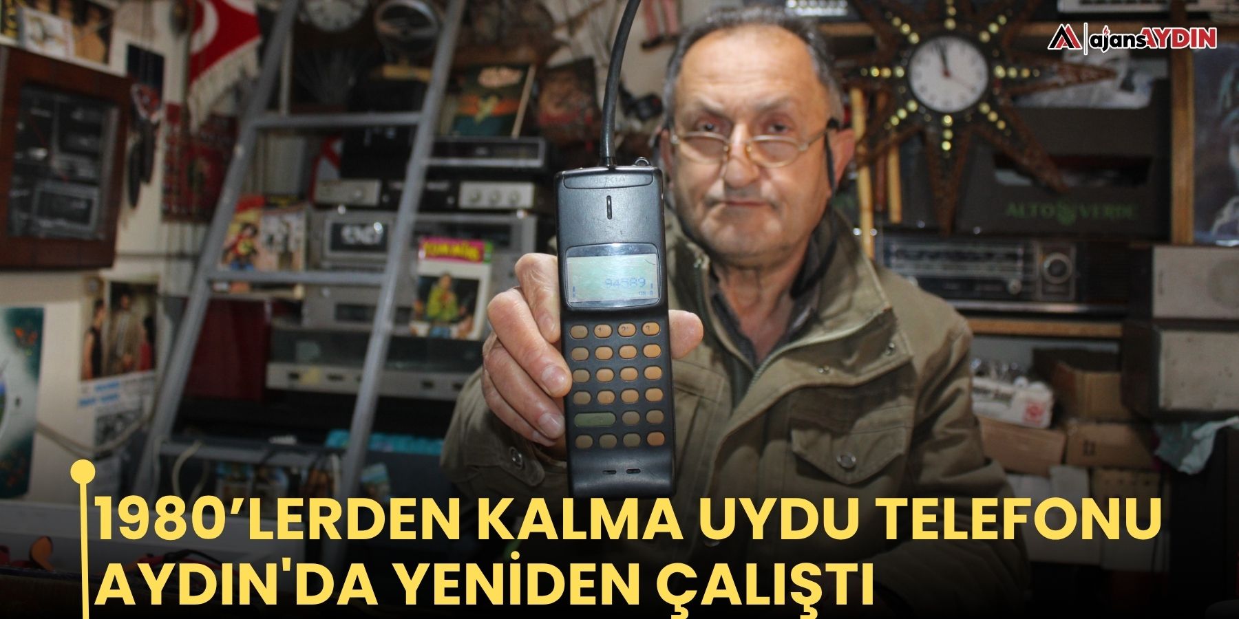 1980’lerden kalma uydu telefonu Aydın'da yeniden çalıştı