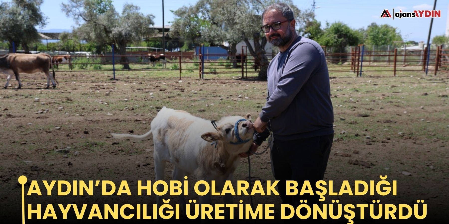 Aydın’da hobi olarak başladığı hayvancılığı üretime dönüştürdü