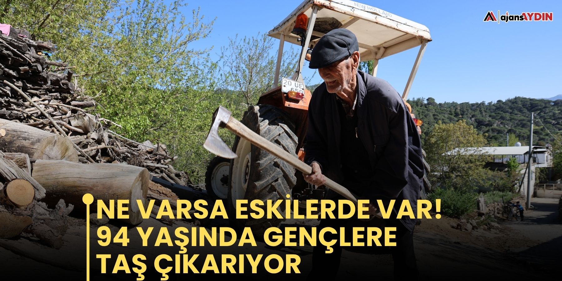 94 yaşındaki Salih amca gençlere taş çıkarıyor
