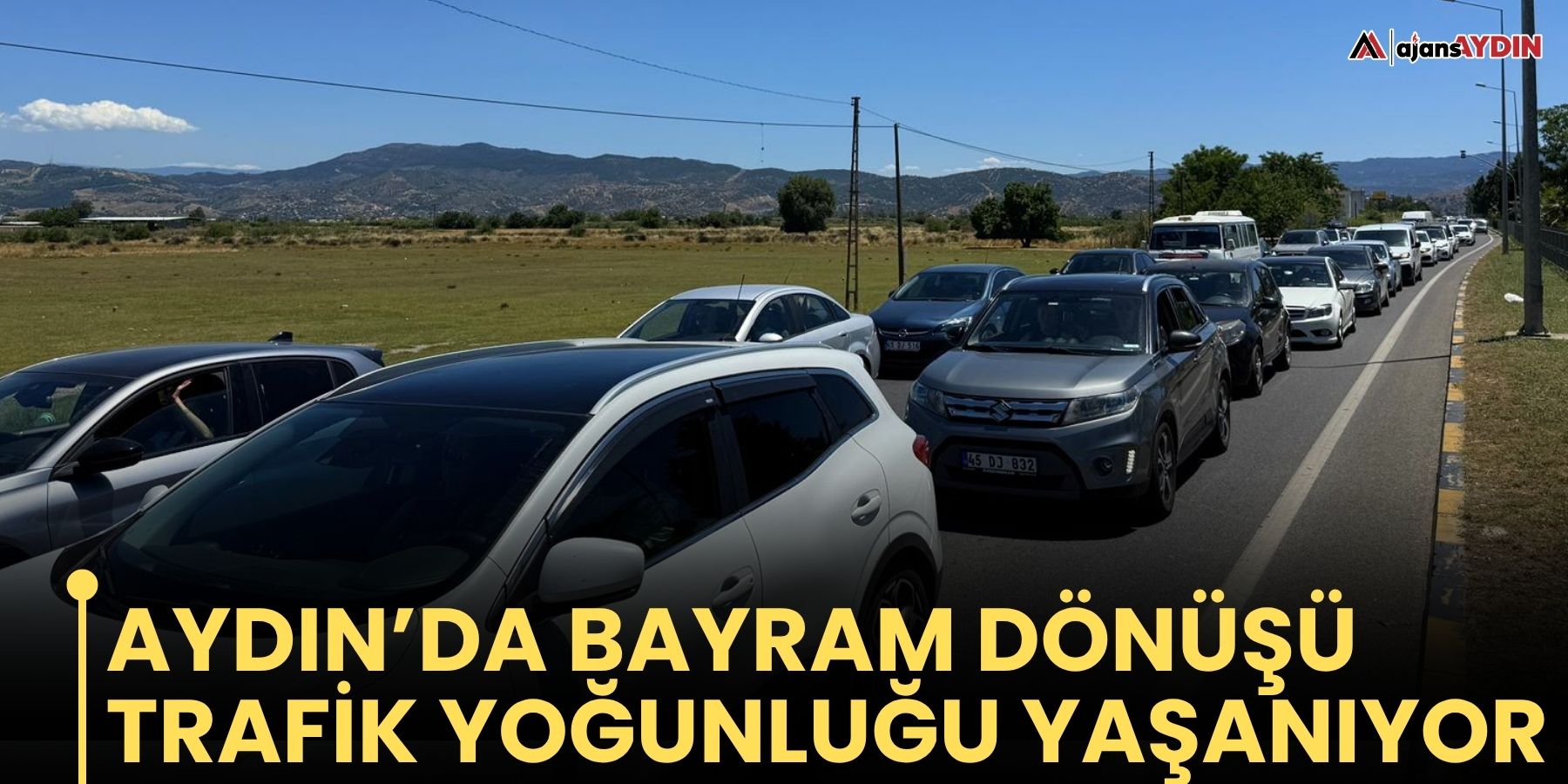 Aydın’da bayram dönüşü trafik yoğunluğu yaşanıyor