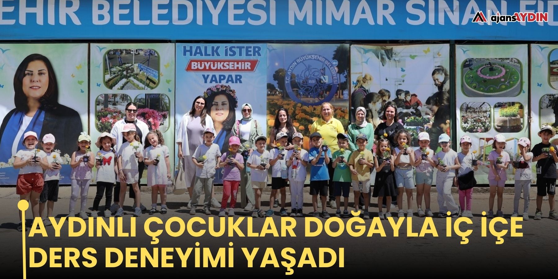 Aydınlı çocuklar doğayla iç içe ders deneyimi yaşadı