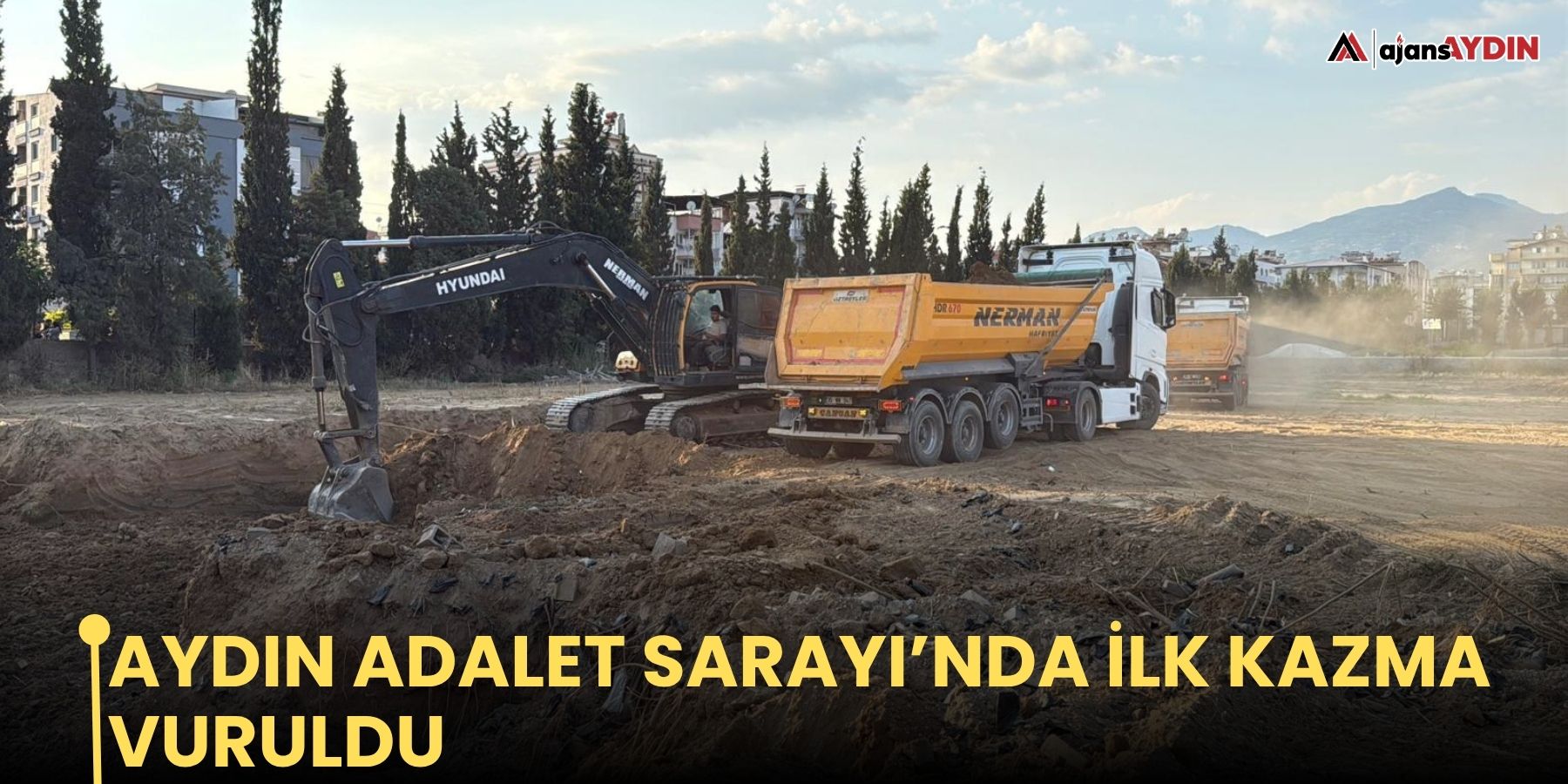 Aydın Adalet Sarayı’nda ilk kazma vuruldu