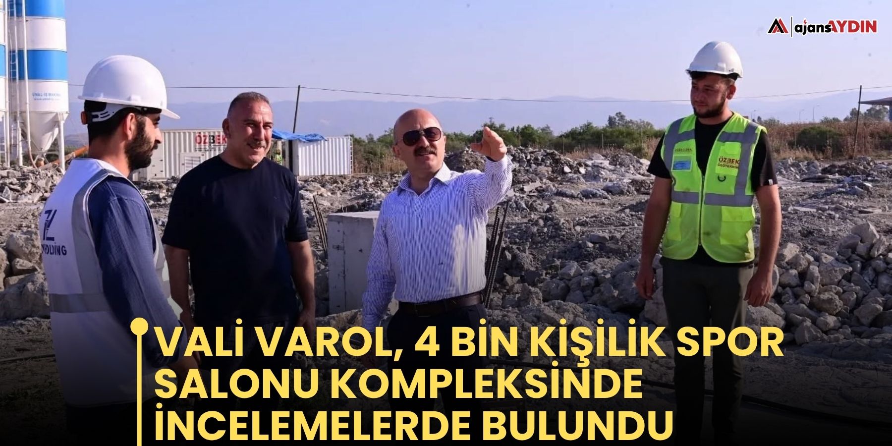 Vali Varol, 4 Bin Kişilik Spor Salonu Kompleksinde İncelemelerde Bulundu