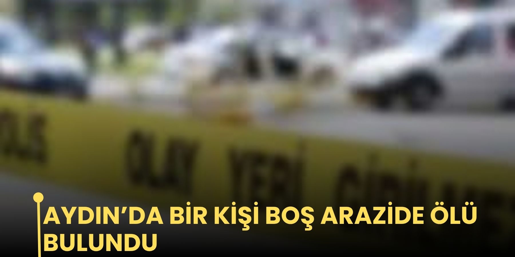 Aydın’da bir kişi boş arazide ölü bulundu
