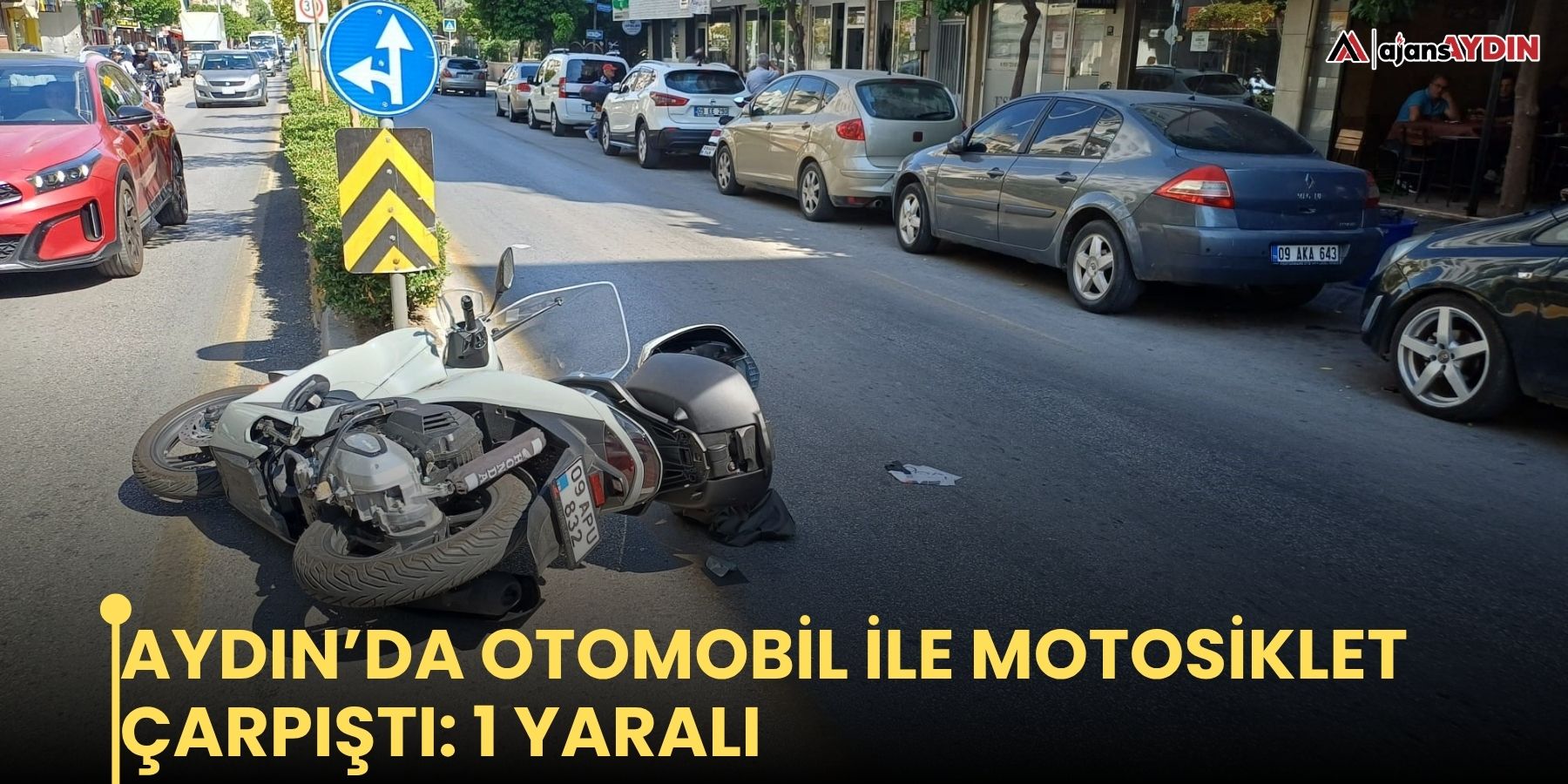 Aydın’da otomobil ile motosiklet çarpıştı: 1 yaralı