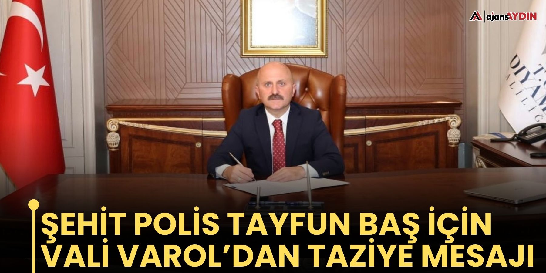 Şehit polis Tayfun Baş için Vali Varol’dan taziye mesajı