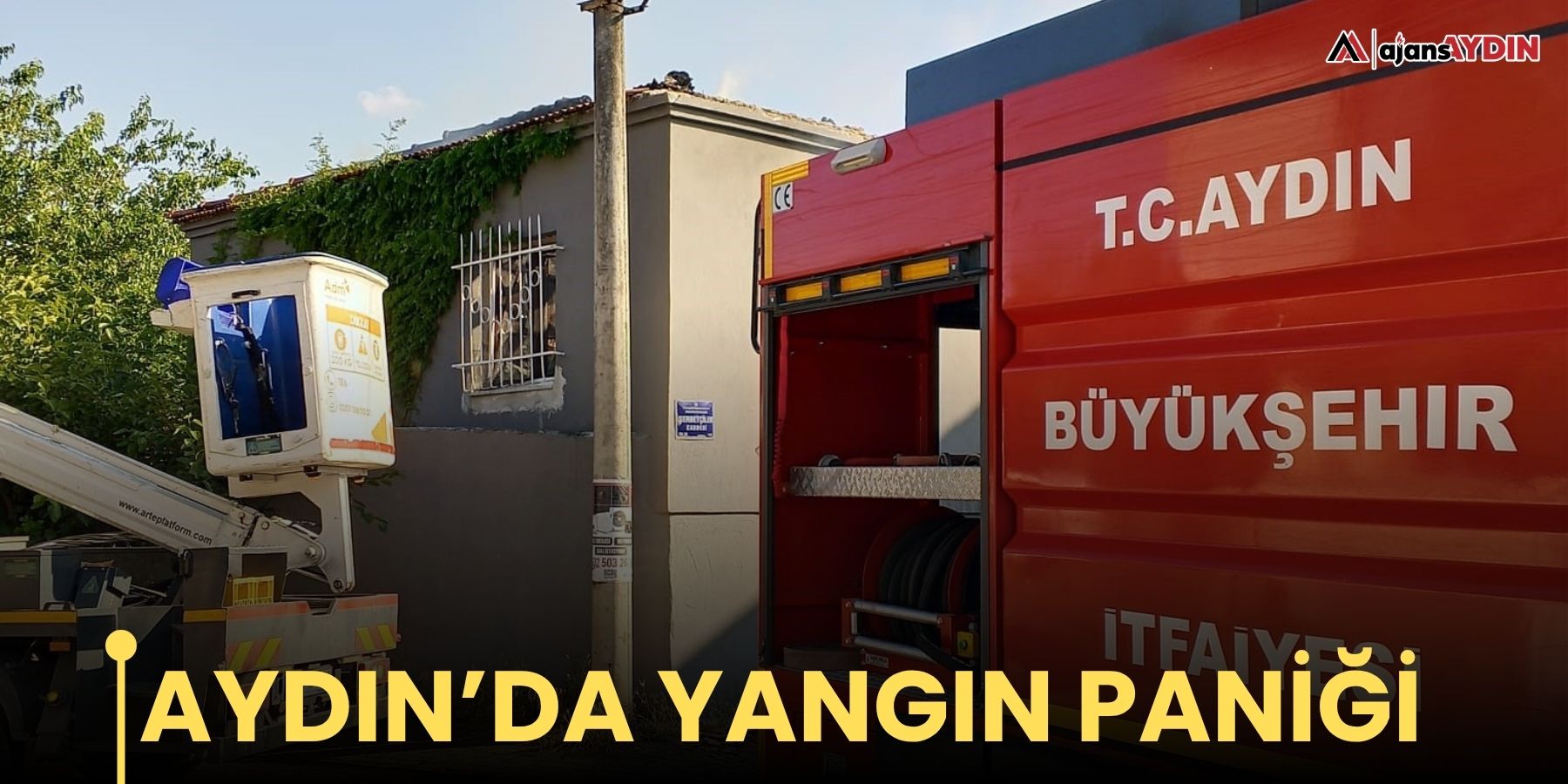 Aydın’da yangın paniği