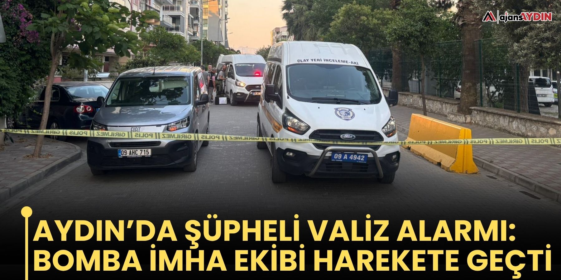 Aydın’da şüpheli valiz alarmı: Bomba imha ekibi harekete geçti