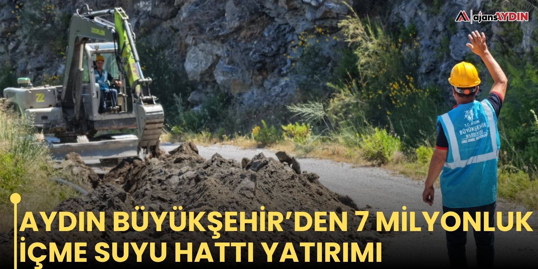 Aydın Büyükşehir’den 7 milyonluk içme suyu hattı yatırımı