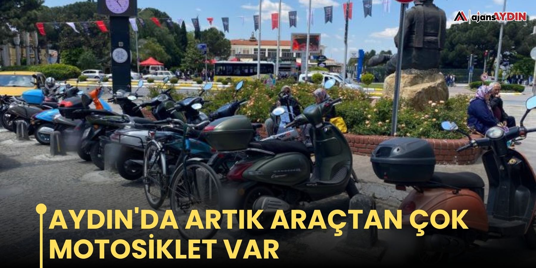 Aydın'da artık araçtan çok motosiklet var