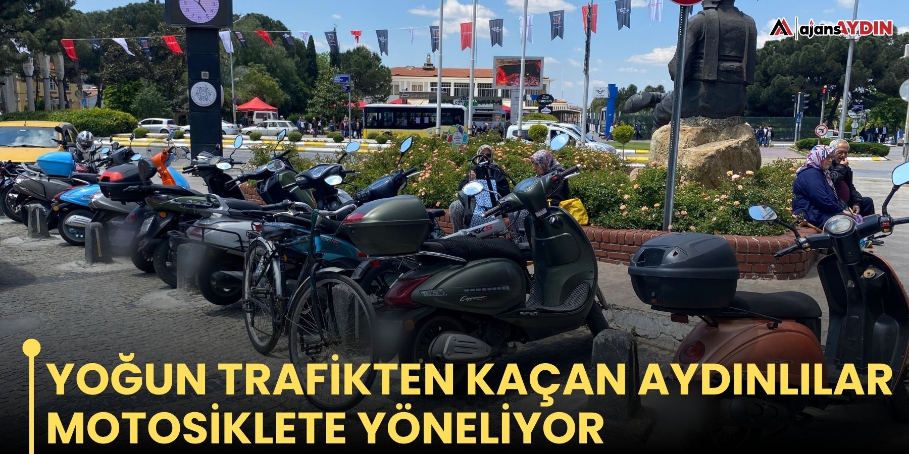 Yoğun trafikten kaçan Aydınlılar motosiklete yöneliyor