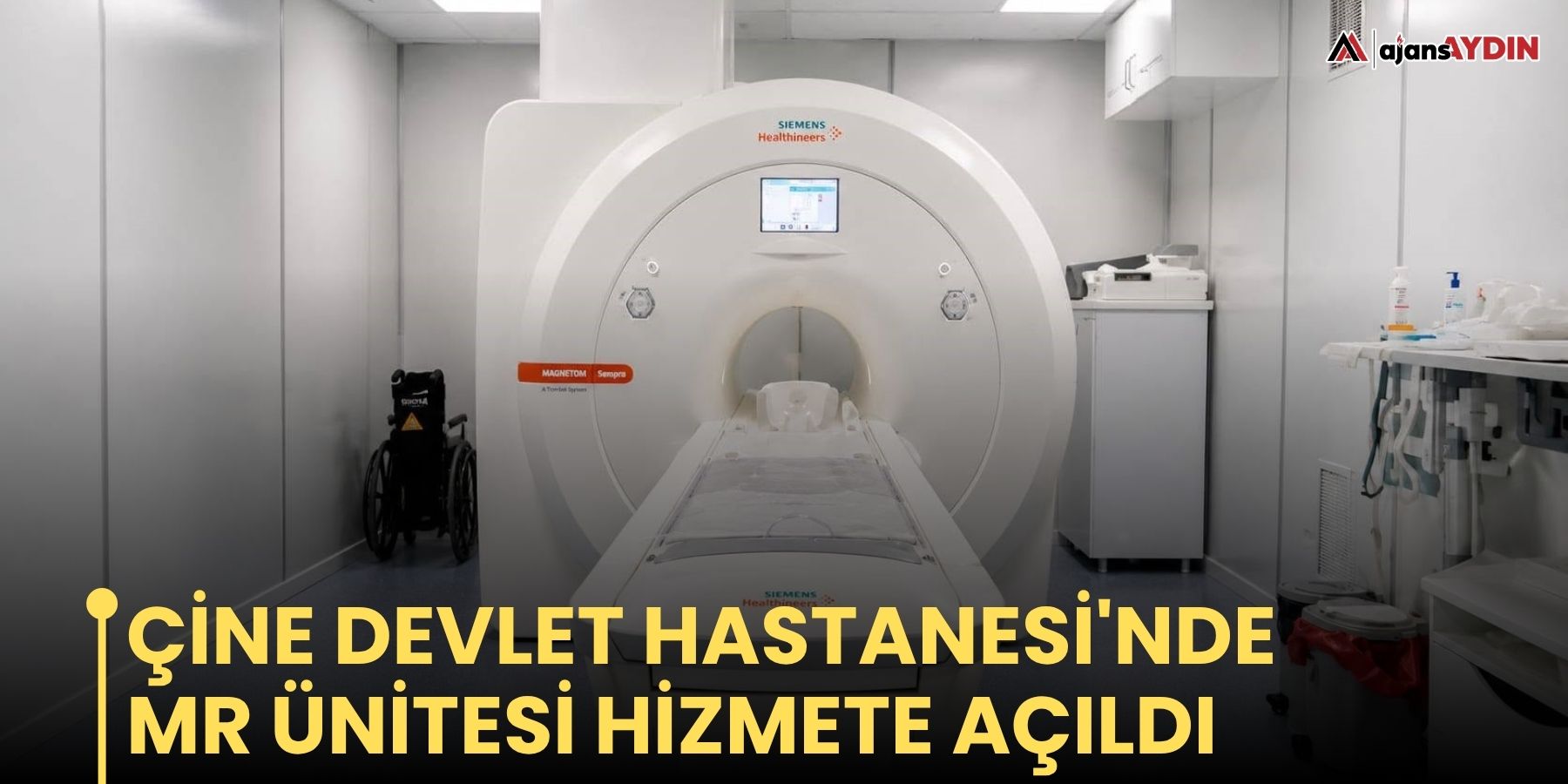 Çine Devlet Hastanesi'nde MR ünitesi hizmete açıldı
