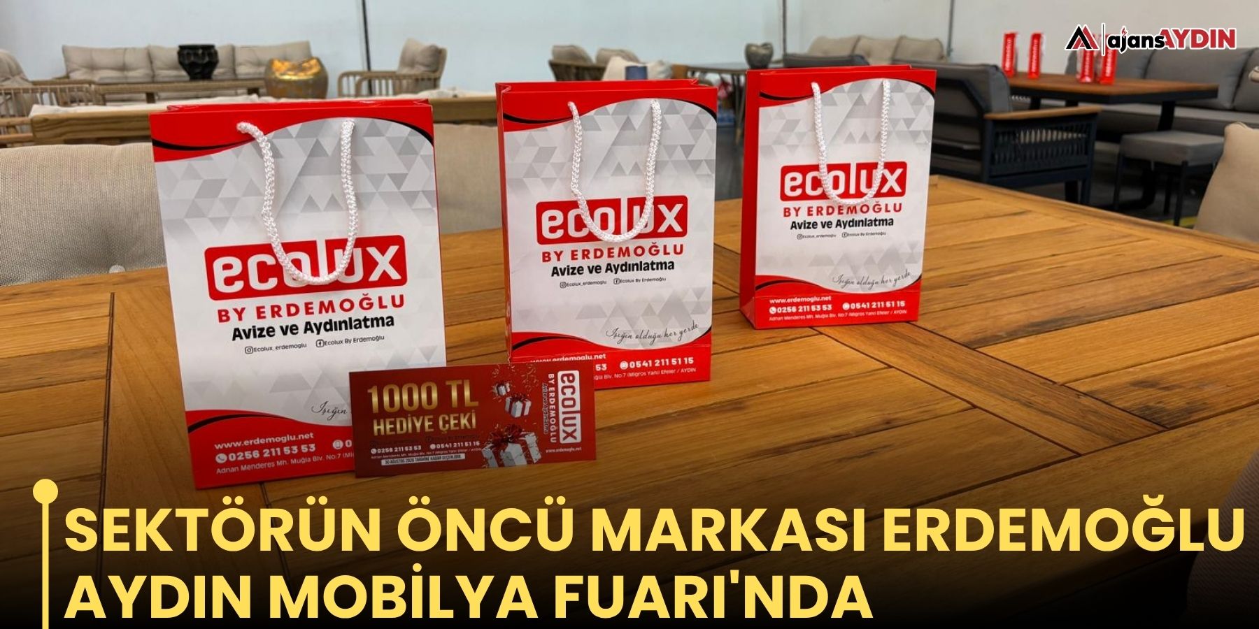 Sektörün öncü markası Erdemoğlu Aydın Mobilya Fuarı'nda