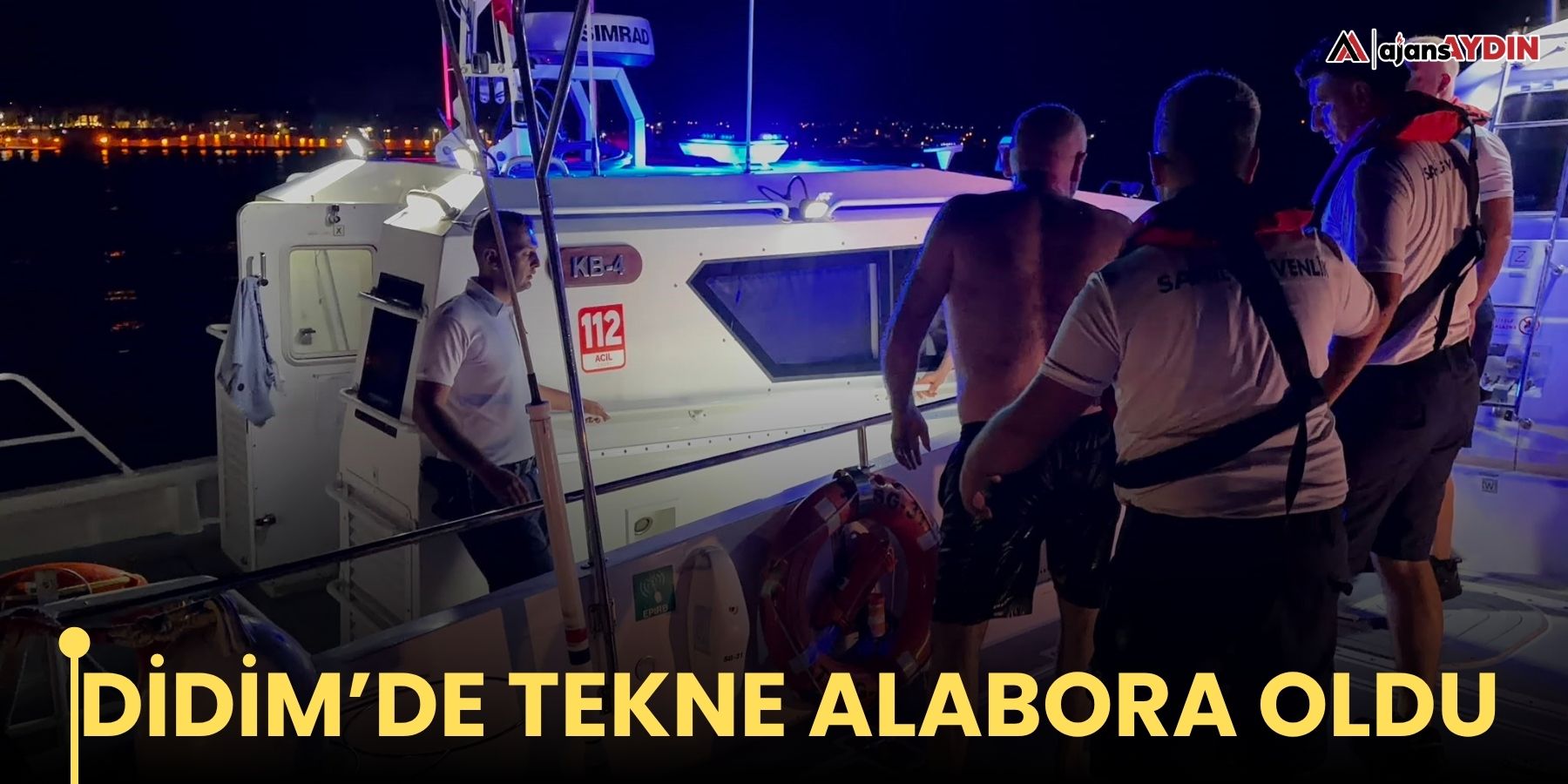 Didim’de tekne alabora oldu