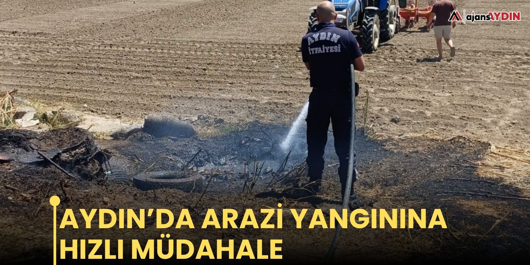 Aydın’da arazi yangınına hızlı müdahale
