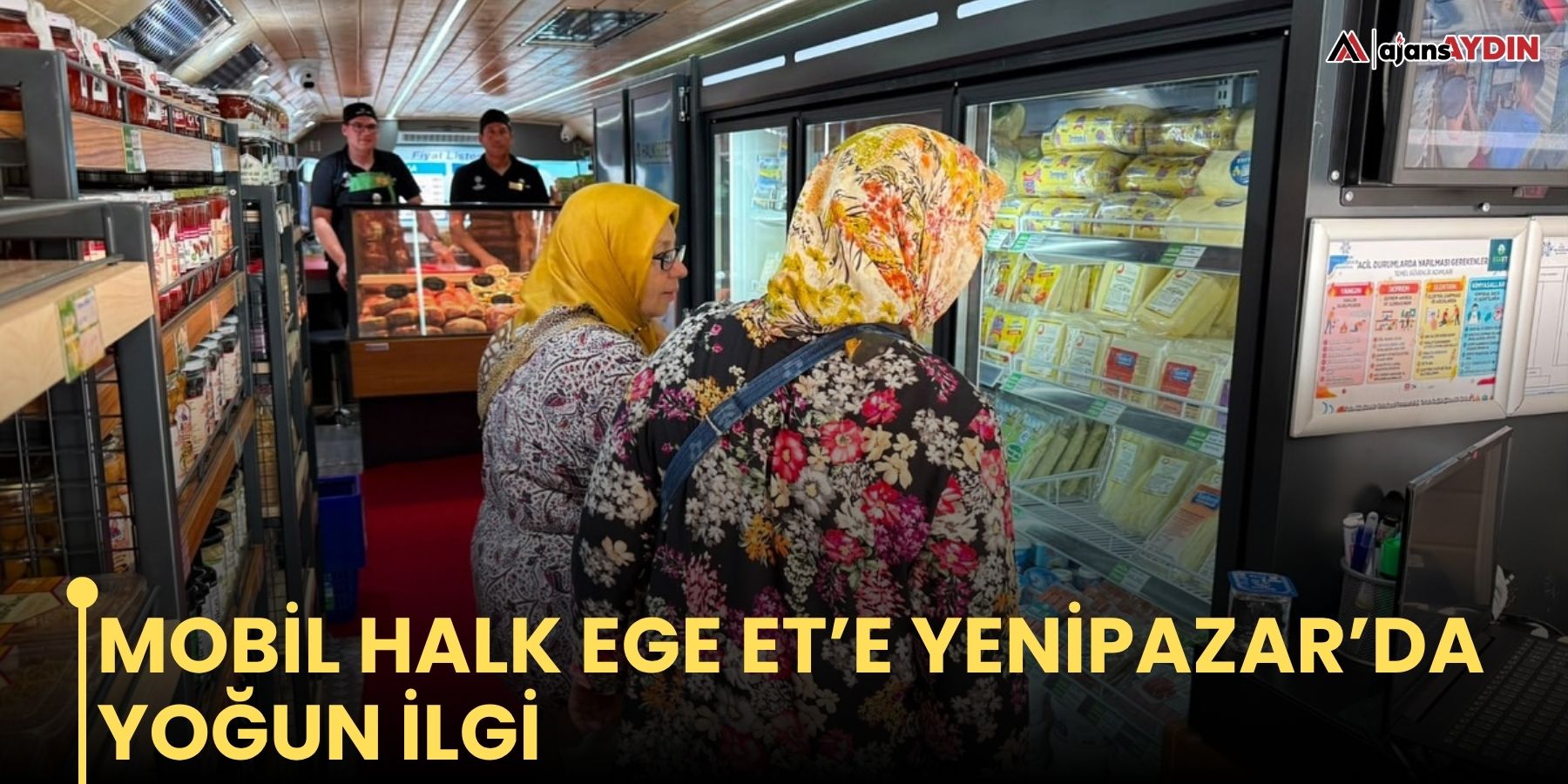 Mobil Halk Ege Et’e Yenipazar’da yoğun ilgi