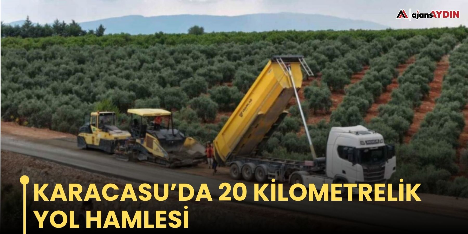 Karacasu’da 20 kilometrelik yol hamlesi