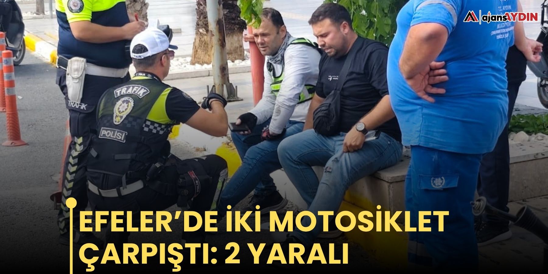 Efeler’de iki motosiklet çarpıştı: 2 yaralı