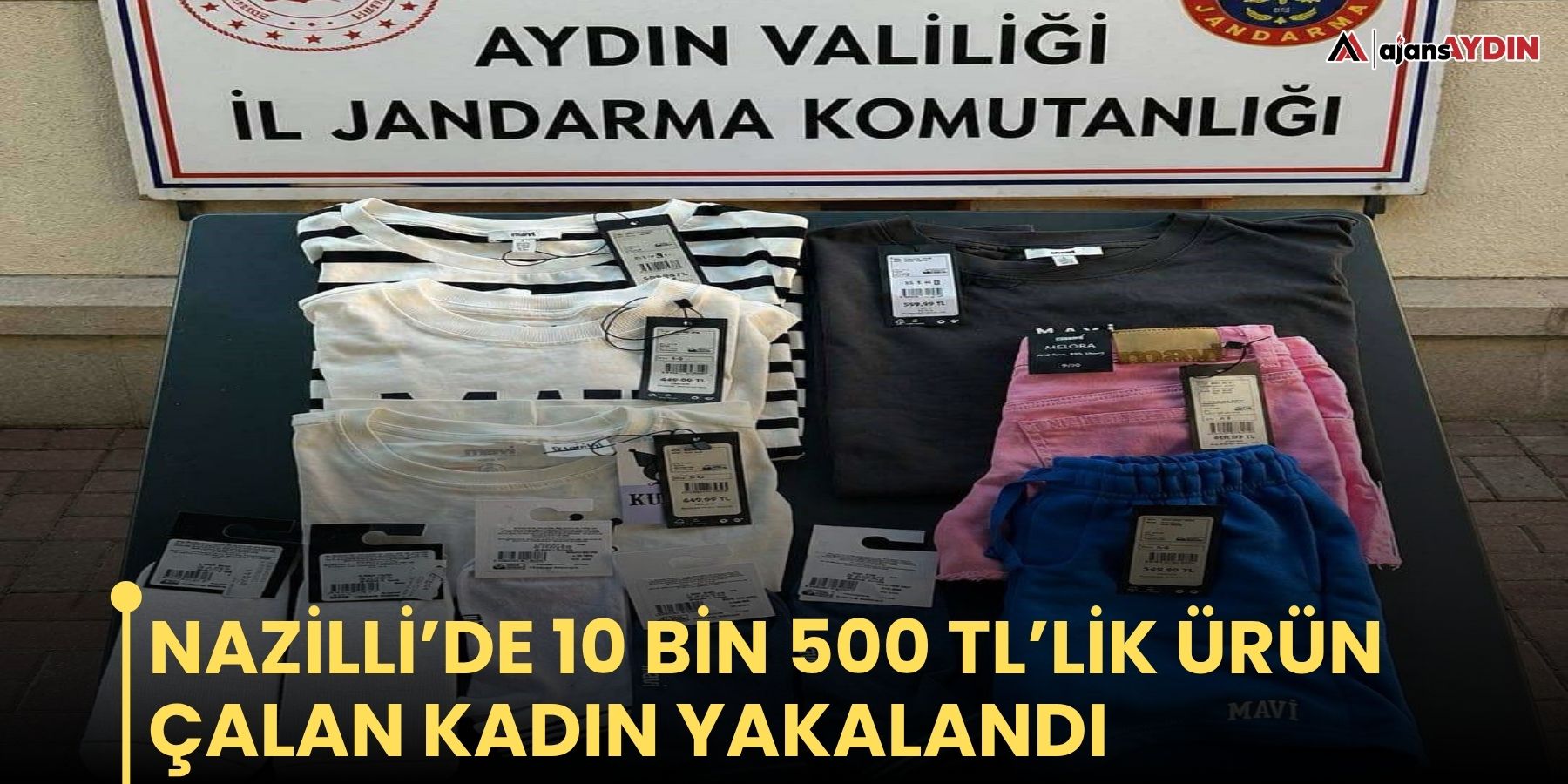 Nazilli’de mağazadan 10 bin 500 TL’lik ürün çalan kadın yakalandı