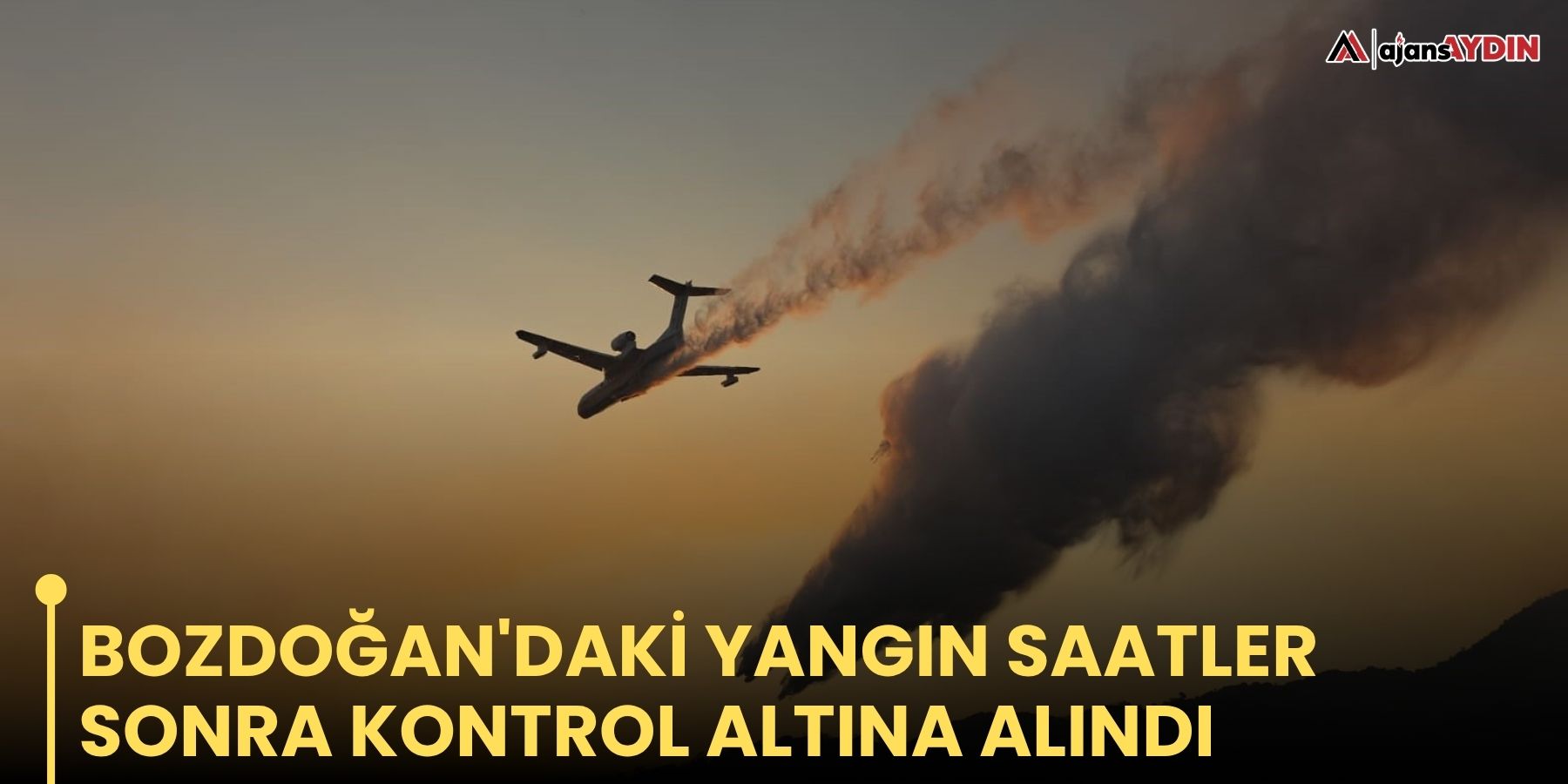 Bozdoğan'daki yangın saatler sonra kontrol altına alındı