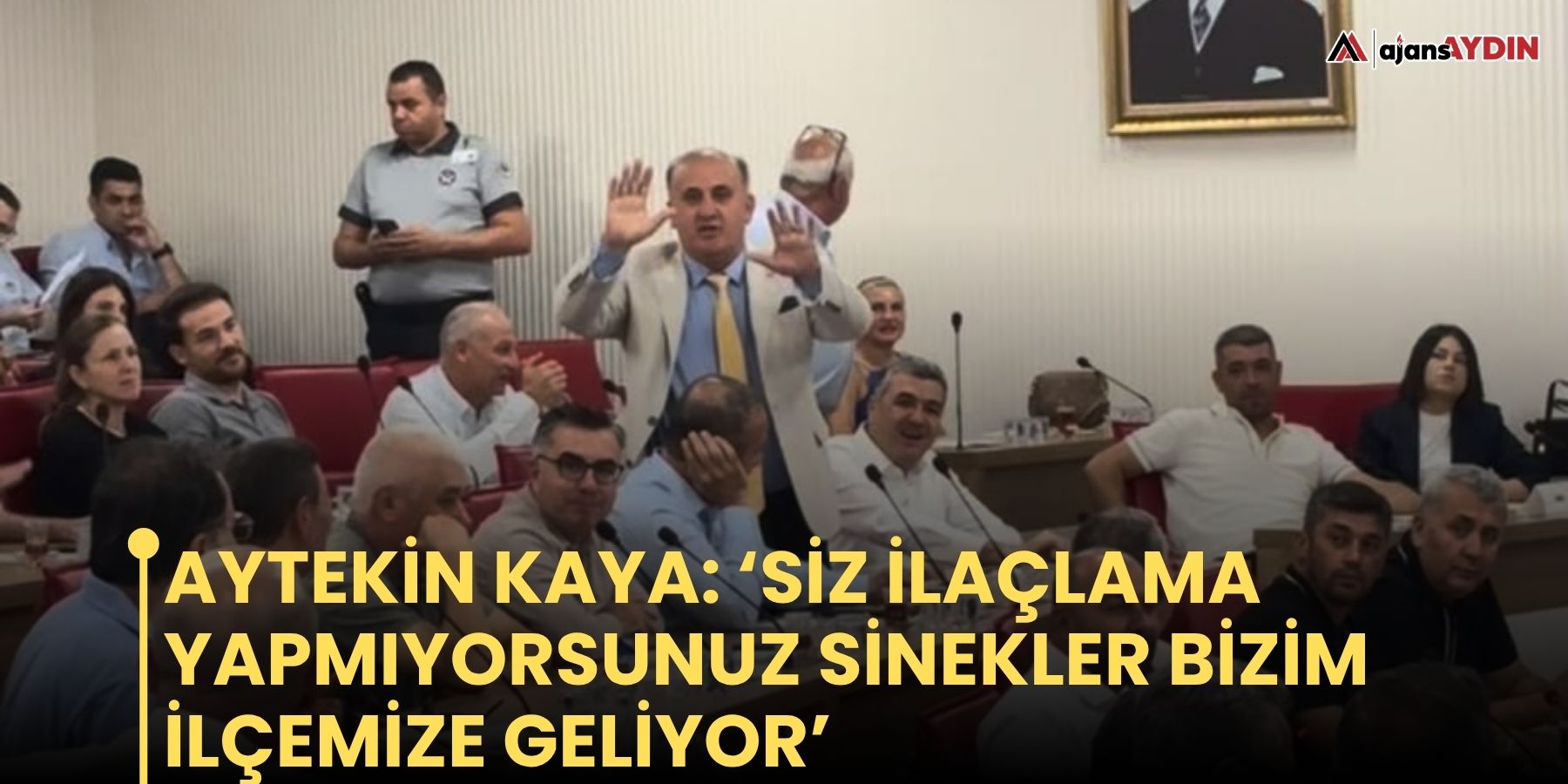Aytekin Kaya: ‘Siz ilaçlama yapmıyorsunuz sinekler bizim ilçemize geliyor’