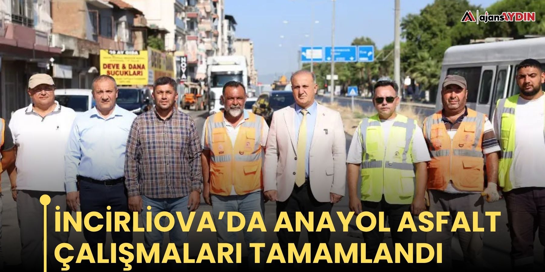 İncirliova’da anayol asfalt çalışmaları tamamlandı