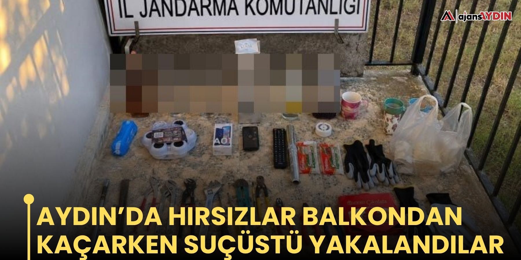 Aydın’da hırsızlar balkondan kaçarken suçüstü yakalandılar
