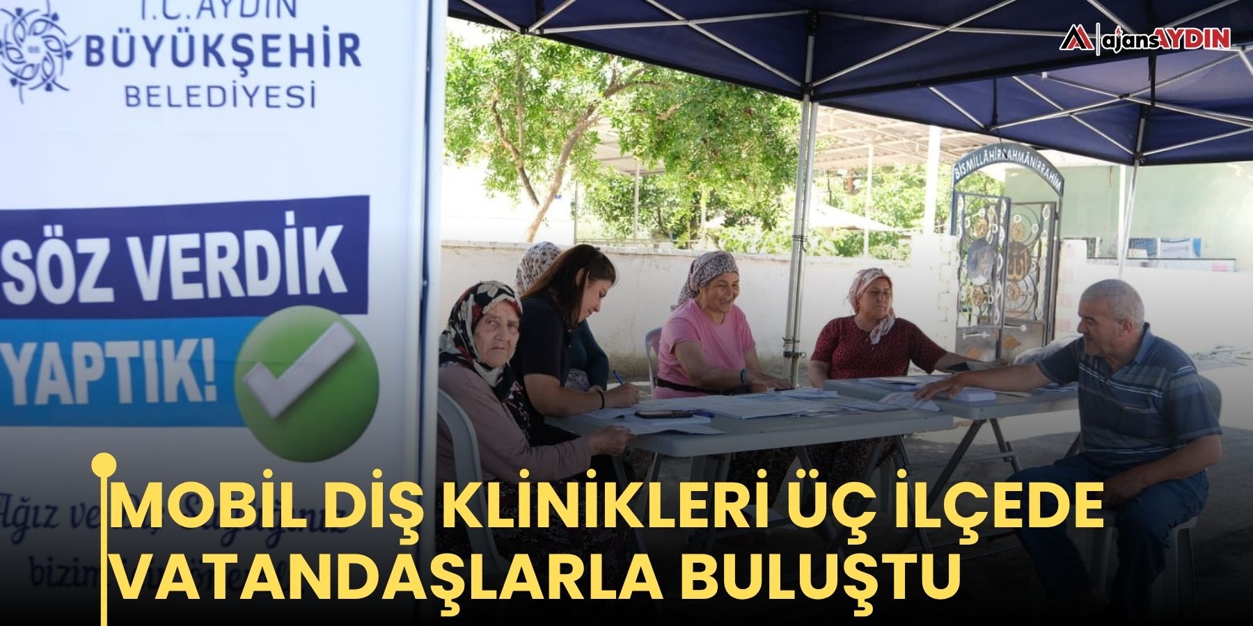 Mobil diş klinikleri üç ilçede vatandaşlarla buluştu