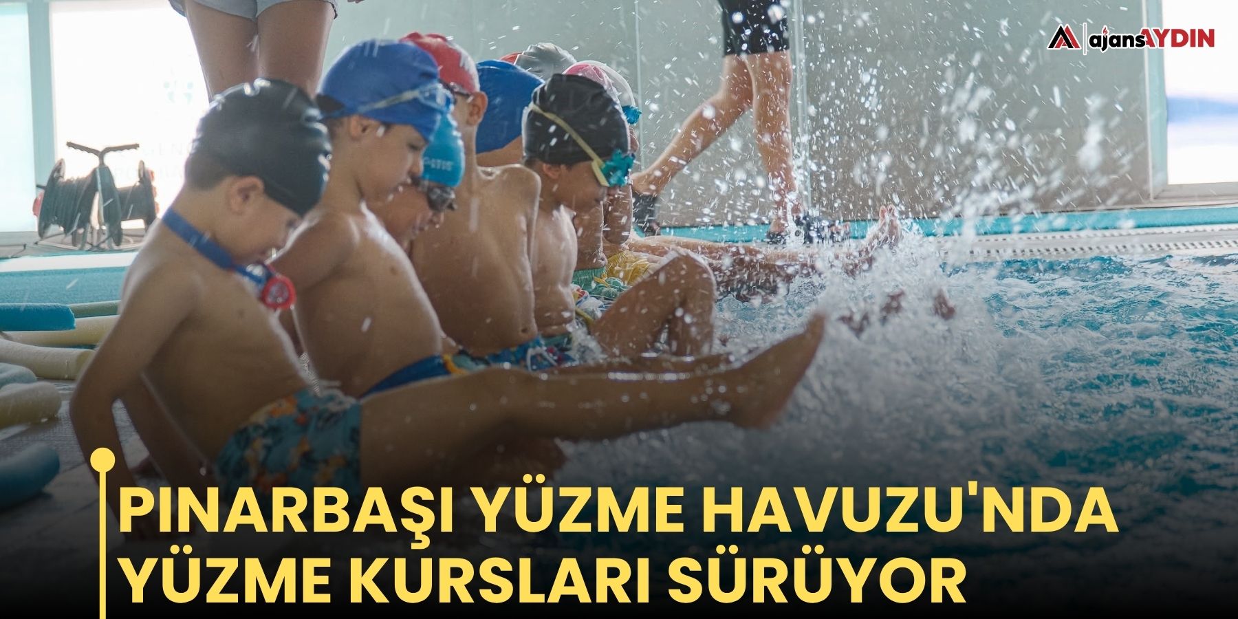 Pınarbaşı Yüzme Havuzu'nda yüzme kursları sürüyor