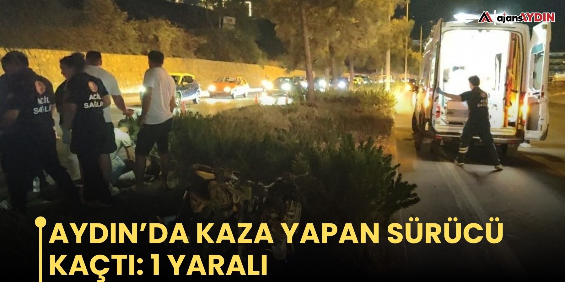 Aydın’da kaza yapan sürücü kaçtı: 1 yaralı