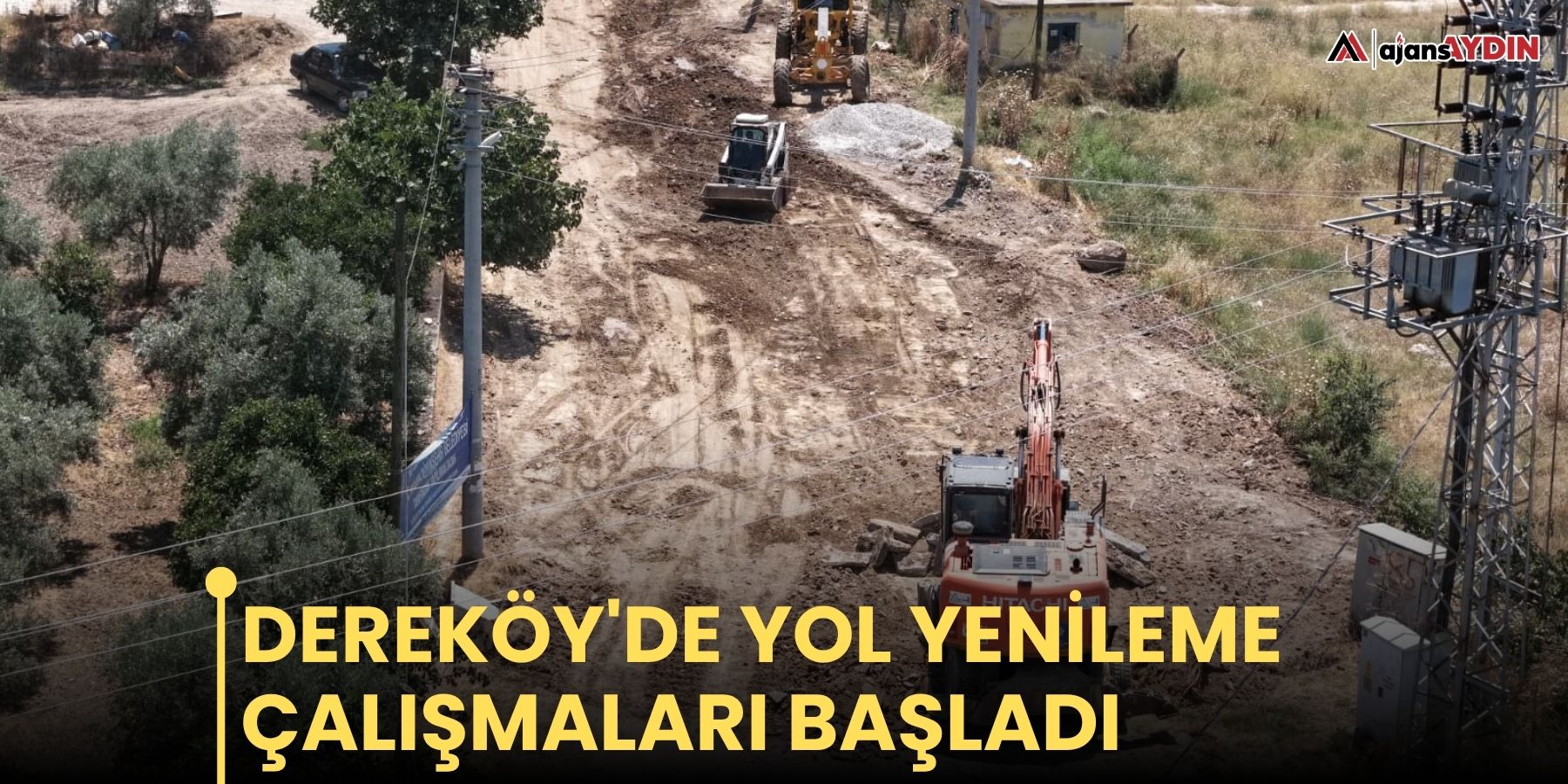 Dereköy'de yol yenileme çalışmaları başladı